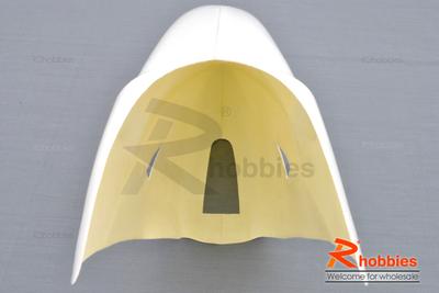 600 Helicopter Fiberglass Fuselage Canopy - White