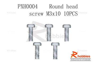 Round head screw M3 x 10