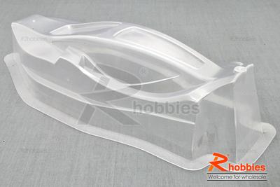 1/10 Buggy PC Transparent RC Car Body with Decals &amp; Spoilers