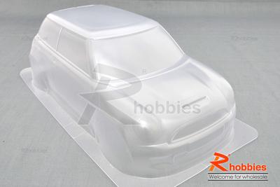 1/10 M03 Mini PC Transparent RC Car Body with Decals, Light Box &amp; Spoilers