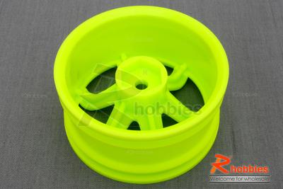 1/10 RC Car 6 Spoke 6mm Offset Drift 26mm Wheel Rim Set