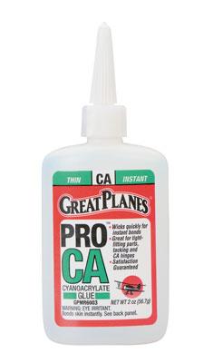 Great Planes Pro CA Glue Thin 2 oz GPMR6003