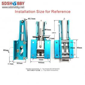 Air Retracts Kit (Φ5.0) with 2pcs Gear Mounts Two-way Air-pressure Control