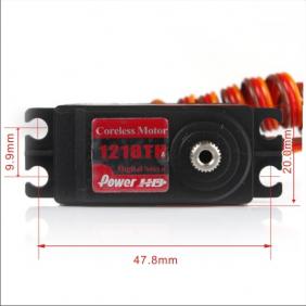 Power HD 21kg/ 57g Digital Servo HD-1218TH High Voltage Ultra Premium W/7075 Titanium Gears for Airplanes, Cars, Trucks and Boats