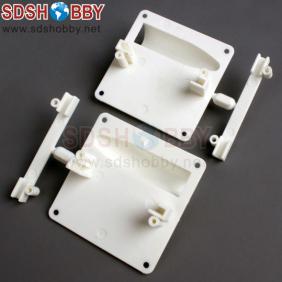 Servo Protector /Servo Mount for 17g Servos White (one pair)