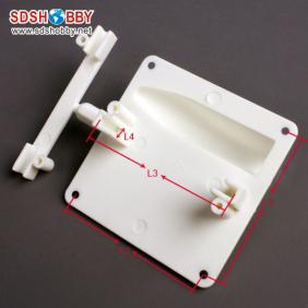 Servo Protector /Servo Mount for 17g Servos White (one pair)