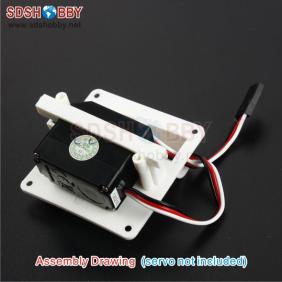 Servo Protector /Servo Mount for 17g Servos White (one pair)