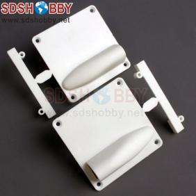 Servo Protector /Servo Mount for 17g Servos White (one pair)