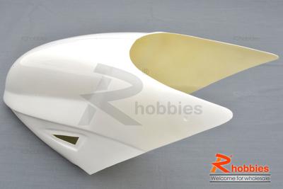 600 Helicopter Fiberglass Fuselage Canopy - White