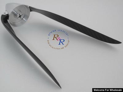 RC EP Plane 14 X 9.5" Carbon Fiber Folding Propeller with 34mm Aluminium Spinner Hub