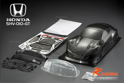 1/10 HONDA SHV-010-GT PC Carbon Fiber Pattern 190mm RC Car Body