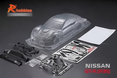 1/10 Nissan GT-R (R35) PC Transparent 190mm RC Car Body