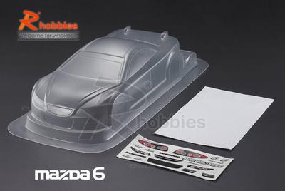 1/10 MAZDA 6 PC Transparent 190mm RC Car Body