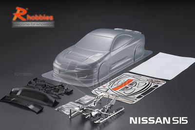 1/10 Nissan S15 PC Transparent 190mm RC Car Body