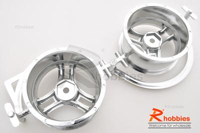 1/10 RC Car 3 Spoke Metallic Plate Wheel Sports 26mm 2pcs