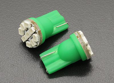 LED Corn Light 12V 1.35W (9 LED) - Green (2pcs)