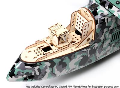 Pan And Tilt Cockpit with 360deg Moving Base For Camouflage PC FPV Plane W/O Servos