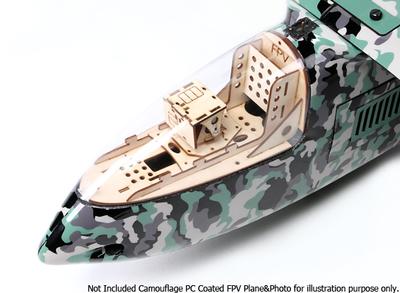 Pan And Tilt Cockpit with 360deg Moving Base For Camouflage PC FPV Plane W/O Servos