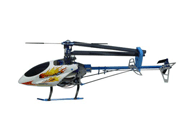 Metal & Fiberglass 450 Class 3D CCPM Electric Helicopter Kit Type GL450AD (Blue)