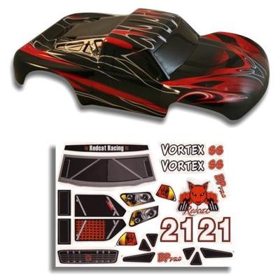 Redcat Racing 1/10 Short Course Truck Body Red and Black RED55902