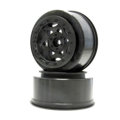 AKA Racing 1/10 Cyclone SC Wheel SC Slash Front Black AKA23002