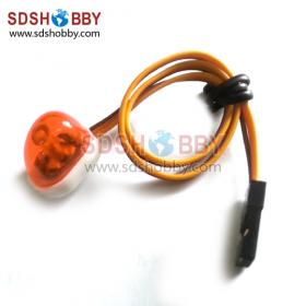 High Imitation RC 360 Degree Rotation Night Flash LED Light/ Police Car Lights (Oval) for 1/8 1/10 1:8 1:10 RC Model Cars