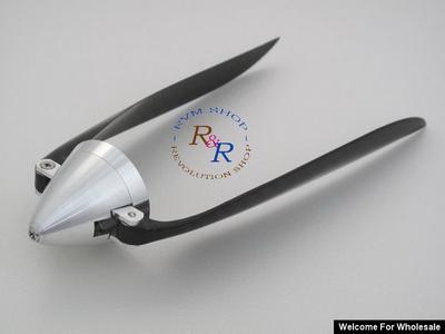 RC EP Plane 14 X 9.5" Carbon Fiber Folding Propeller with 34mm Aluminium Spinner Hub