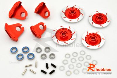 1/10 RC On-road Car Aluminium Brake Disc Kit