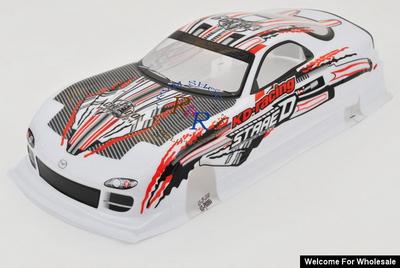 1/10 Mazda RX7 Analog Painted RC Car Body (Red)