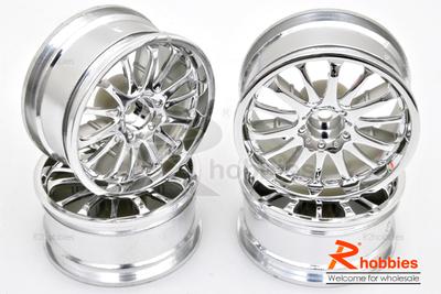 1/10 RC Car 14 Spoke 3mm Offset Drift 29mm Wheel Rim Set