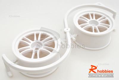 1/10 RC Car 12 Spoke Metallic Plate Wheel Sports 26mm 2pcs