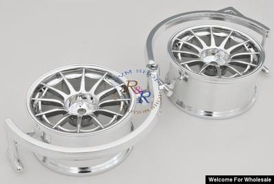 1/10 RC Car 12 Spoke Metallic Plate Wheel Sports 26mm 2pcs