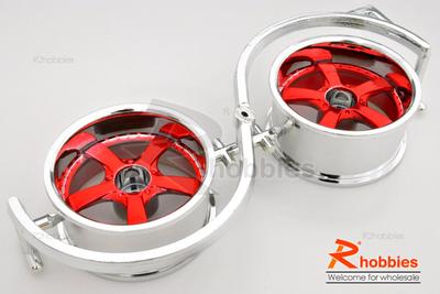 1/10 RC Car 5 Spoke Metallic Plate Wheel Sports 26mm 2pcs