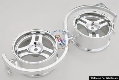 1/10 RC Car 3 Spoke Metallic Plate Wheel Sports 26mm 2pcs