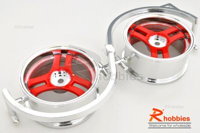 1/10 RC Car 3 Spoke Metallic Plate Wheel Sports 26mm 2pcs