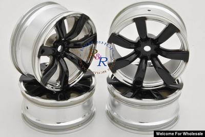 1/10 RC Car 7 Spoke 26mm Chrome Wheel (4pcs)