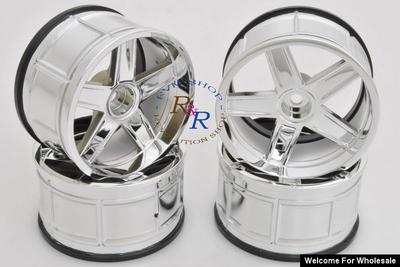 1/10 RC Car LP35 WHEEL MF TYPE CHROME (9mm OFFSET/4pcs)