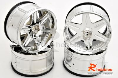 1/10 RC Car LP35 WHEEL WORK LS406 CHROME (4pcs)