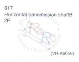 Horizontal transmission shaftB 2P (VH-A6059)