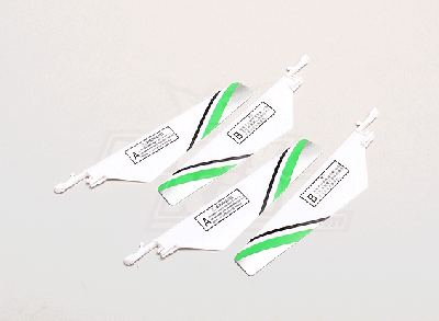 HK188 Main Blade Set Green/White (4pcs)