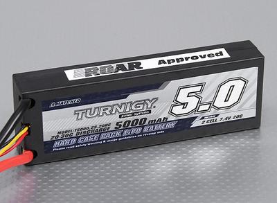 Turnigy 5000mAh 2S1P 20C hardcase pack (ROAR APPROVED)