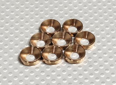 Titanium Color Anodised Aluminum M5 Countersunk Washer (8pcs)