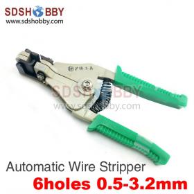 Automatic Electrical Wire Stripper with Aluminium Head/ 6holes 0.5-3.2mm