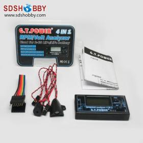 GT Power Voltage Recorder for 2-6s Lipo / LiFe Battery with RPM Function