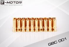 Tiger Motor Bullet Connectors - 24K 3.0MM (3 pairs)