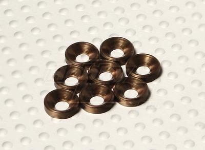 Titanium Color Anodised Aluminum M3 Countersunk Washer (8pcs)