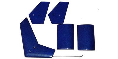 HeliArtist Wolf 450 Fins Set (Whole Blue)