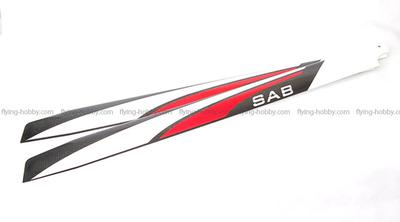 SAB Red/ White/ Black 710mm Main Blade - FAI/ F3C - New Design