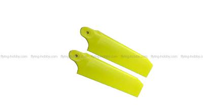 KBDD 96mm Tail Blades - Extreme Edition - Neon Yellow