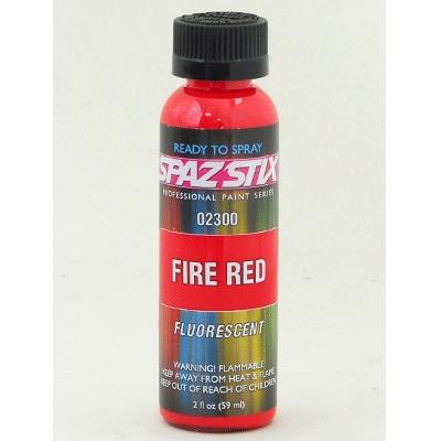 Spaz Stix Fire Red Fluorescent Airbrush Paint 2oz. SZX02300